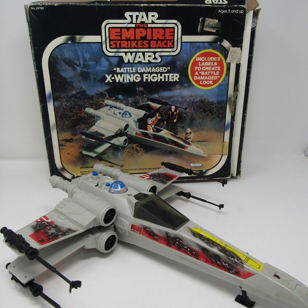 Vintage Star Wars Kenner The Empire Strikes Back Battle Damaged X-Wing Fighter